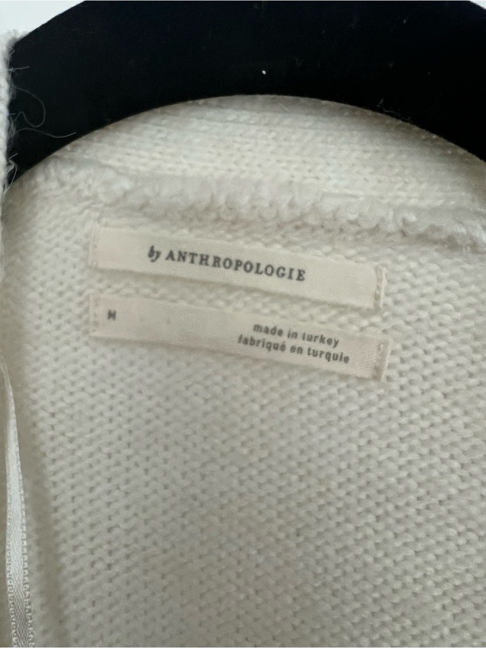 Anthropologie Cream Floral Open-Front Women's Cardigan Sweater - Picture 2 of 3